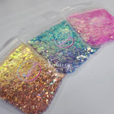 Flakes Glitter Bundle (Set of 3) - Purple, Pink and Gold Glitter